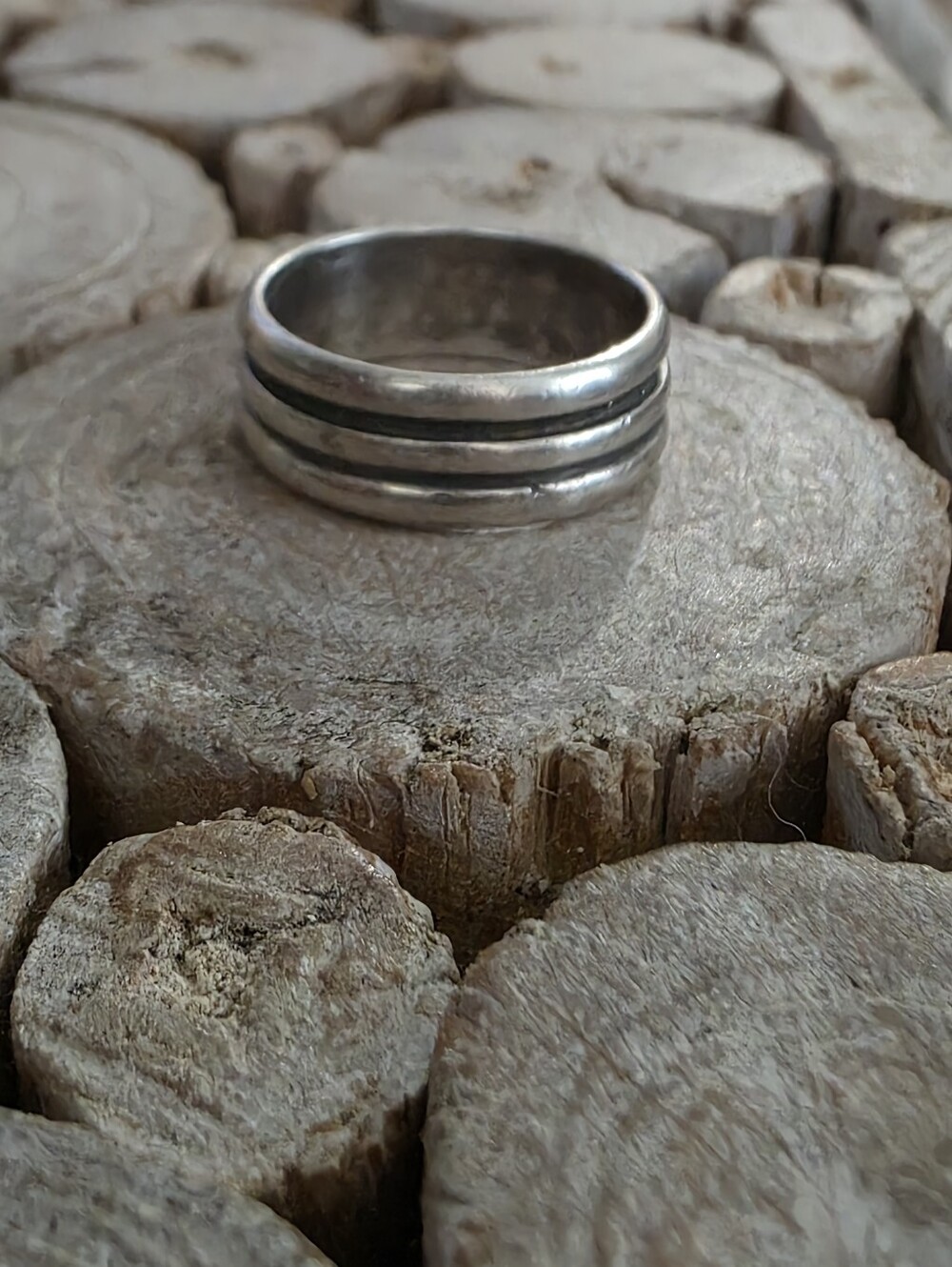 925 Sterling Silver Wide Band - Size 8.5